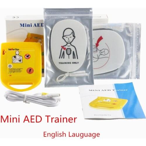 Mini AED Trainer XFT-D0009 English Voice Prompt Defibrillator Universal Trainer For Cpr School Student First Aid Training