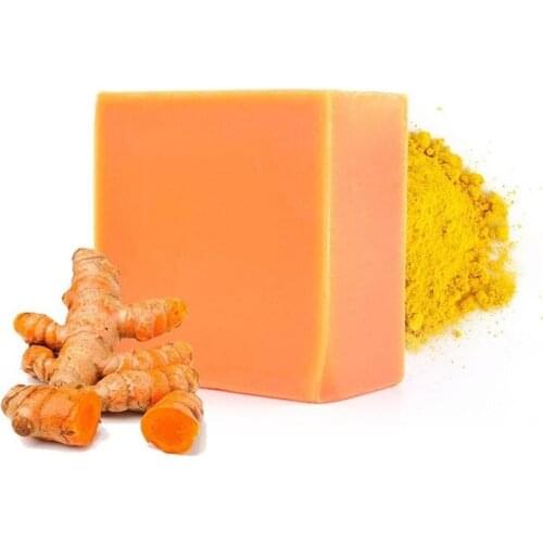 Turmeric Essential Oil Soap Cleansing Nourishing Oil-control Whitening Acne Treatment Removal Herbal Face Soap Skin Care