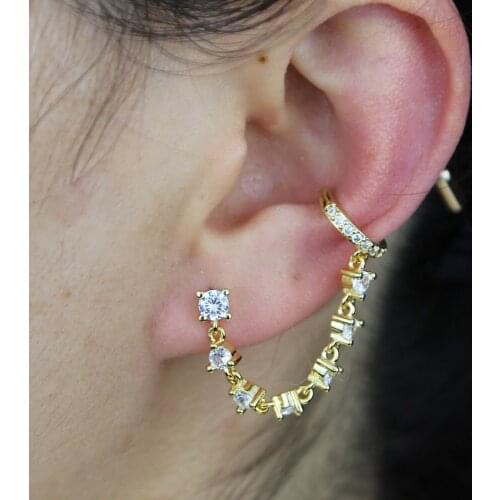 Newest Punk Minimalist Metal Chain Earrings Geometric Retro Round Tassel Earrings For Women Charm Fashion Ear Jewelry Best Gifts