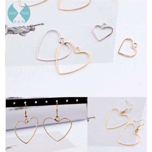 Ritoule Simple love with ear screw, ear clip, earring, ear hook, DIY handmade ear ornament, tassel material fittings
