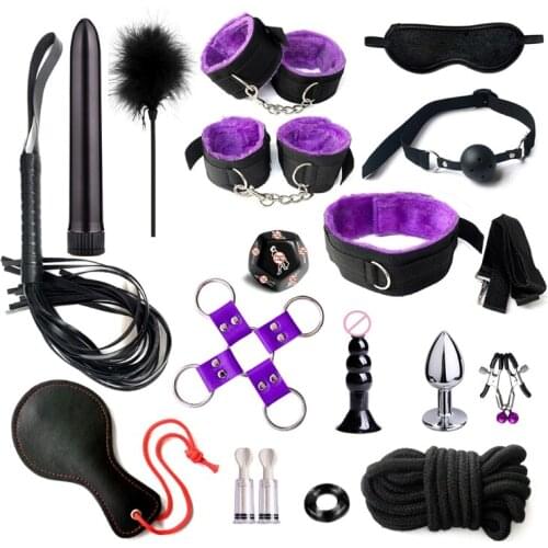 RXJD Sexy Adjustable Leather Handcuffs for Sex Toys for Woman Couples Hang Buckle Link Bondage Restraints Exotic Accessories