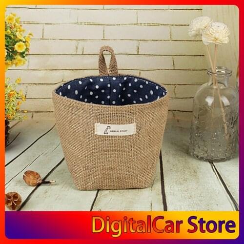 Folding Laundry Basket Solid Color Storage Barrel Cotton Linen Dirty Clothes Basket Toy Bra Sock Picnic Toy Storage Basket