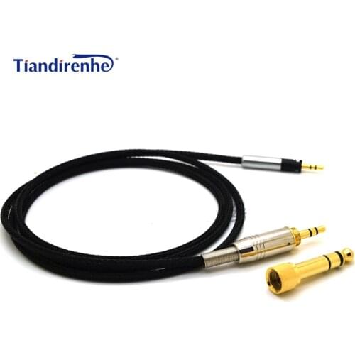 Replacement Cable For Sennheiser Headphone Momentum 1.0 2.0 Headphones Upgraded Audio Cable Cords 3.5mm to 6.35mm Jack Wire