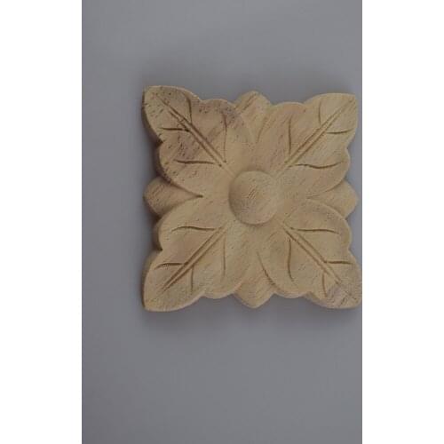 Vintage Unpainted Wood Color Decal Applique Furniture Square Box Shavings Home Decoration Accessories Craft Wooden Miniature