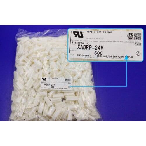XADRP-24V CONN HOUSING XAD 24POS DL 2.5MM Connectors terminals housing 100% new and original part XADRP-24V(P)