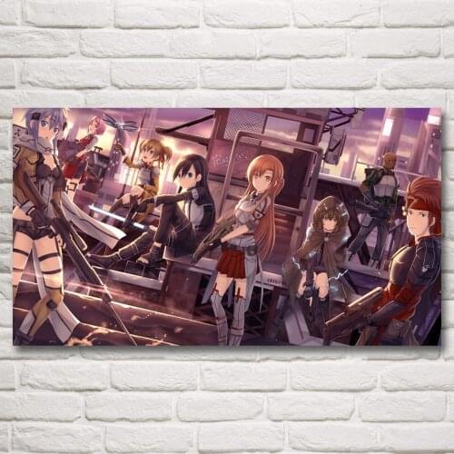 1 Panel Sword Art Online Anime Ideo Games Kirigaya Kazuto Art Silk Poster Prints Home Decor Painting Artworks Modern Poster