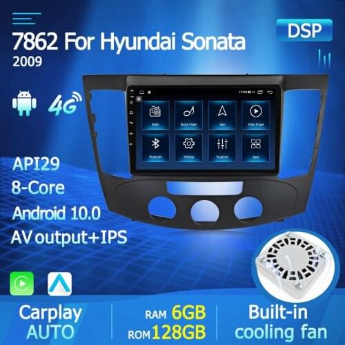 2 Din Android 10 1280*720 Car Multimedia Player For Hyundai Sonata NF 2009 Autoradio GPS BT Navigation Stereo Head Unit Carplay
