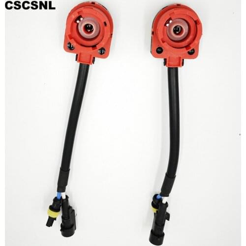 2Pcs HID Wiring Harness D2 D2S Adapter D2R D2C AMP Adapter Converter Wire Plug Cable Connectors D2S Socket Base Car Accessories