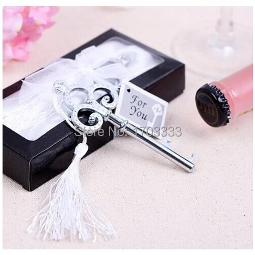 DHL Freeshipping 200pcs Key to My Heart Collection Key Design Bottle Opener wedding Favors