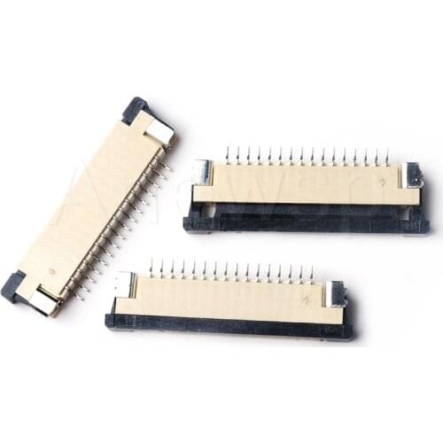 5 Pcs/Lot FFC/FPC Spacing of 1.0mm，Draw-Out Type，4/5/6/7/8/9/10/11/12/14/16/18/20/22-60p Flat Cable Connector