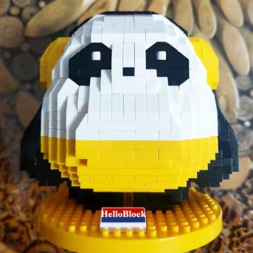 BALODY Moive Series Anine Panda Mike Mini Diamond Building Blocks Cute Cartoon Panda 3D Molde Bricks Kids Christmas Gift 18151