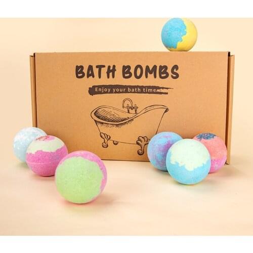 Bath bombs 14 packed explosive salt ball gift box a variety of scented bath ball essential oil bath salt