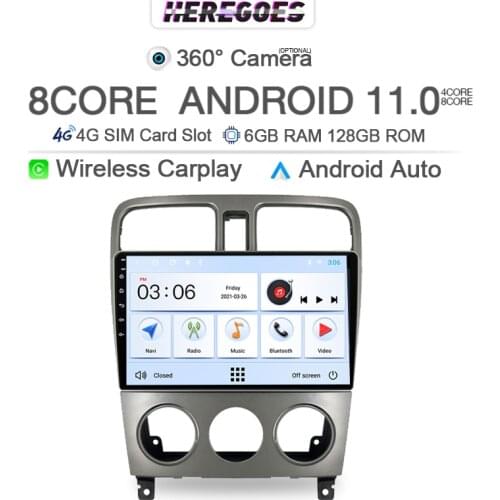 Carplay 8Core DSP Android 10.0 Car Multimedia Player For Subaru Forester SG 2002 2003-2008 Navigation GPS 4G LTE Stereo Radio