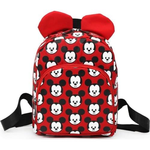 Disney Mickey mouse cartoon mini Childrens canvas backpack girl boy bag shoulder baby outdoor Leisure Storage snacks