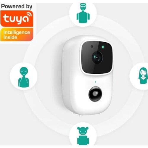 Tuya Wifi Doorbell Intercom Lower Power Consumption Battery Camera Smart PIR Motion Sensor Night Vison Security Alarm Camera