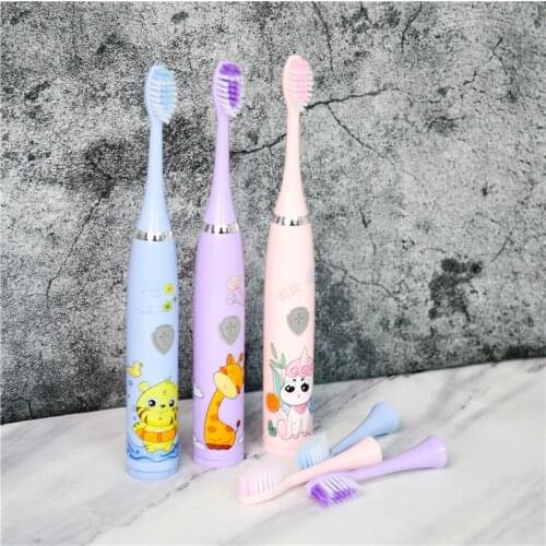 Cute Little Animal Color Electric Toothbrush For Adult Kid Waterproof Cartoon Pattern Children Replaceable Aa Battery Version