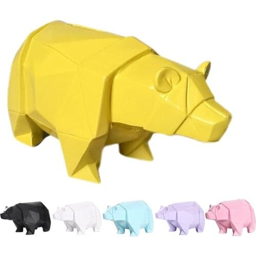 Polar Bear Piggy Bank Animal Coin Storage Resin Desktop Ornament Friends Family Christmas Gifts Birthday Gifts