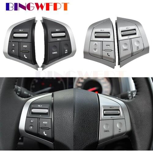 Constant Speed Cruise switch steering wheel panel Remote Control Radio Audio Volume Bluetooth Button For Isuzu D-max mux