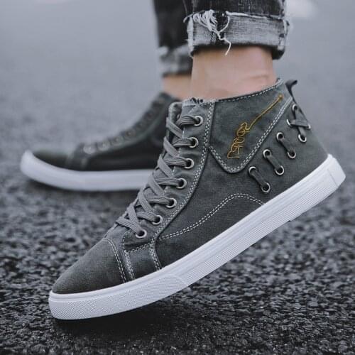 Мужские высокие кеды LanLoJer China At AliExpress