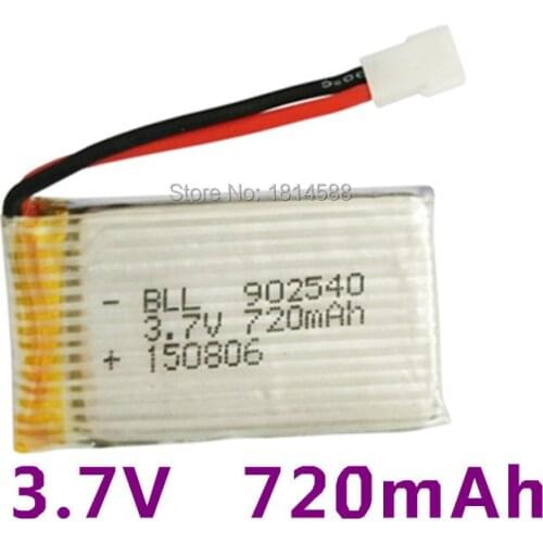 Syma X5C X5SC X5SW X5C-1 V931 H5C CX-30 CX-30W SS40 FQ36 T32 T5W H42 3.7V 720mAh Li-ion battery Accessories