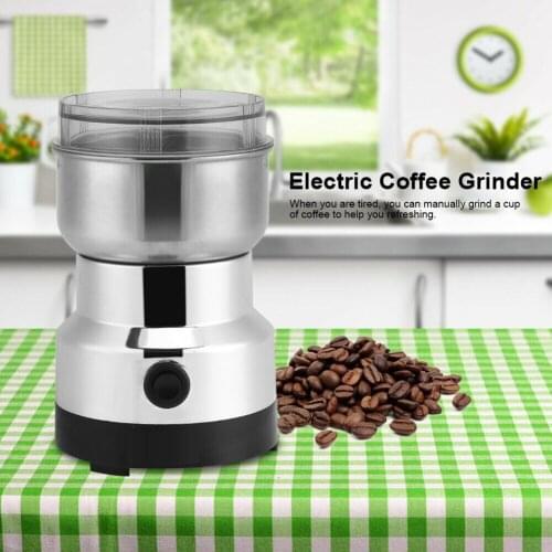 Multi-functional 220V Electric Stainless Steel Grinding Coffee Bean Milling Mini Kitchen Machine Home Office