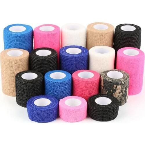 New arrive Self-Adhesive Elastic Bandage First Aid Medical Health Care Treatment Gauze Tape Elastoplast Sports Safety BMY