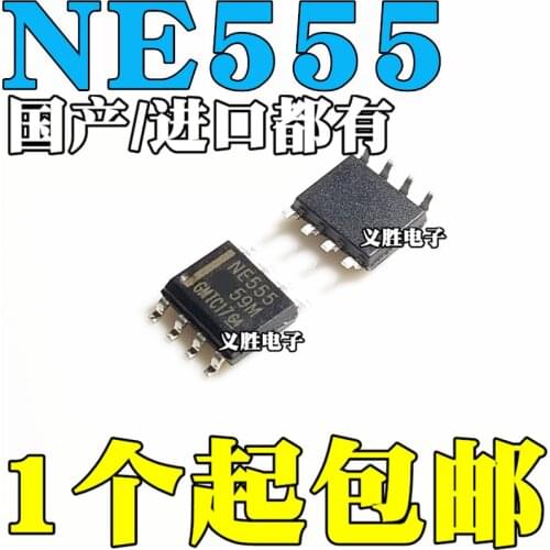 2PCS New and original NE555 NE555DR SOP8 The clock/new programmable timer and oscillator The time base integrated circuit IC