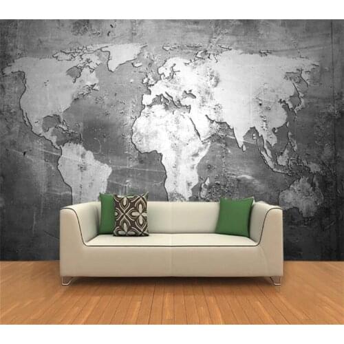 Beibehang Custom 3D mural wallpaper world map sofa background wall living room decorative painting papel de parede 3d wallpaper