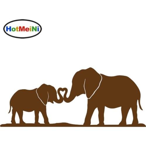 Wholesale 10/20pcs/lot 20*6cm Elephant Mom & Baby Nose Rolled Together Family Home Heart Car Sticker Bumper Laptop Vinyl Decal