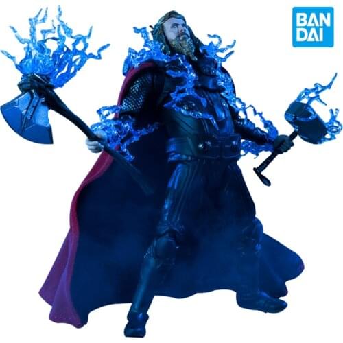 Original Bandai Spirits S.h. Figuarts Tamashi Nations Marvel The Avengers Endgame Fat Thor 15Cm Action Figure Model Kids Toys