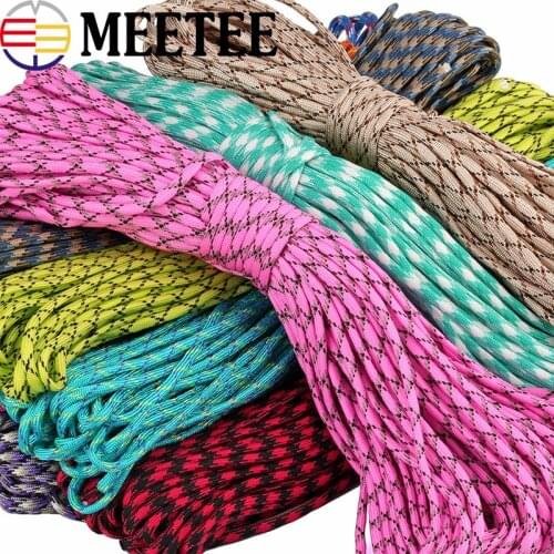 27M 5mm Solid Parachute Cord Lanyard Rope 7 Core Strand Paracord For Outdoor Camping Tent Climbing Buckle Bracelet Survival Kit