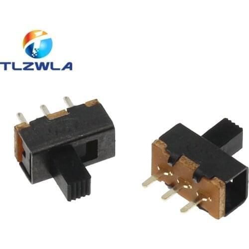 100pcs SS12F17 Toggle Switch 3 Pin 2 Files SS12F17G5 Handle High 5mm Slide Switch DIP