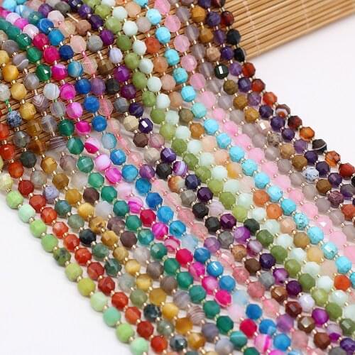 New Style Fashion Natural Stone Beads Section Semi-Precious Loose Bead 6 MM For Jewelry Making DIY Necklace Earrings Accessory