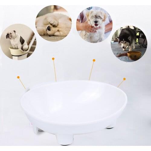 Pet Food Bowl Handheld Portable Pet Water Bowl Pet Feeder Bowl Solid Color Dog Cat Bowl For Food Water Pet Feeding Supplies