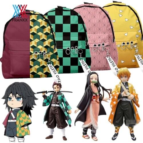 Backpack Demon Slayer: Kimetsu no Yaiba Canvas Tomioka Giyuu Bag School Bags Girls Travel bag Mochila Feminina Notebook Bags Boy