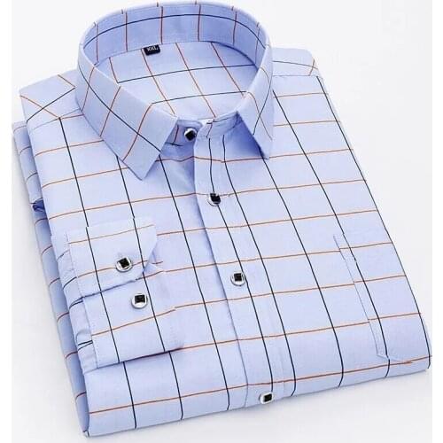 Spring and Autumn Pocket Print Oversized Shirts Stripe Long Sleeve Casual Clothing Korean Style Fashionable Wear M-5XL 2021