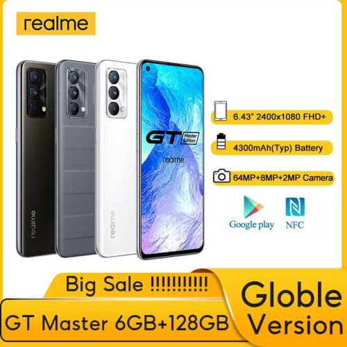 [World Premiere] realme GT Master Edition 6GB/128GB 8GB/256GB Snapdragon 778 5G 65W Superdart Charge 120Hz Display 64MP NFC