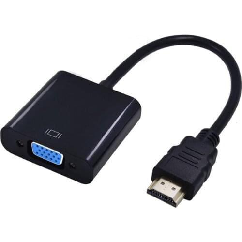 High Quality HDMI To VGA Adapter Male To Famale Converter Adapter 1080P Digital To Analog Video Audio for PC Laptop Tablet