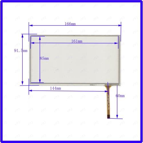 ZhiYuSun 10PCS/LOT XWT883 166*91mm 7inch 4lines resistance screen this is compatible blass suitable 166*91 XWT883