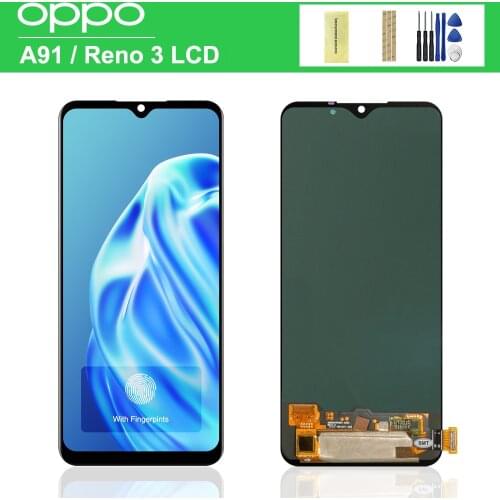 6.4" Super AMOLED / TFT For Oppo A91 PCPM00 CPH2001 CPH2021 LCD Display Touch Screen Digitizer Assembly For Oppo Reno 3 LCD