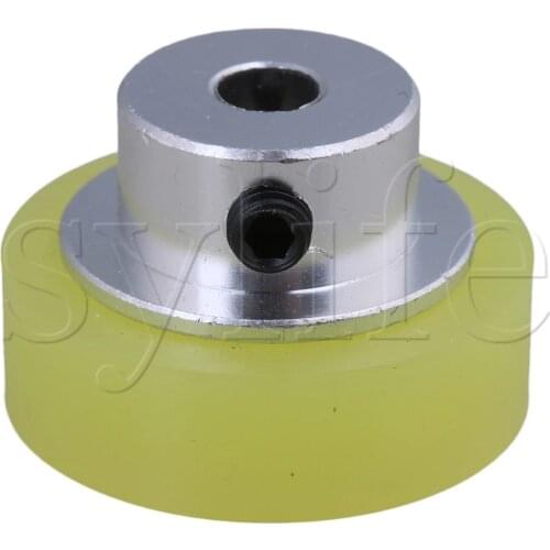 100x6mm Industry Aluminum Silicone Measuring Rotary Encoder Meter Wheel