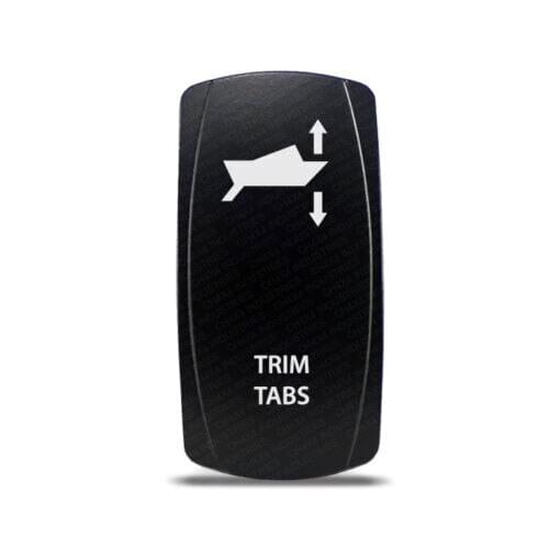 12-24V Car TRIM TABS 12V 20A Toggle Rocker Switch Blue LED Light 5Pin ON OFF