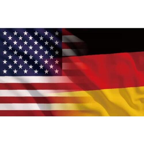 3x5ft Half United States America Banner with Half Germany digital Print Polyester Flag