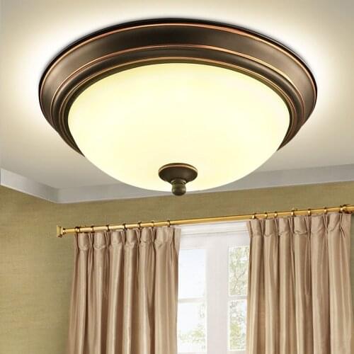 American ceiling lamp bedroom study corridor aisle porch balcony bathroom simple European iron retro lamps led lighting fixture