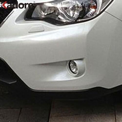 For Subaru XV Impreza Hatchback 2012 2013 2014 2015 Chrome Front Rear Foglight Fog Light Cover Trim Car Protect Accessories