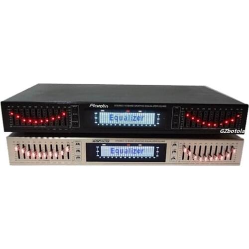 NEW arrive EQ665 equalizer hifi fever home EQ balanced mixer double 10 segment stereo treble Alto bass regulation
