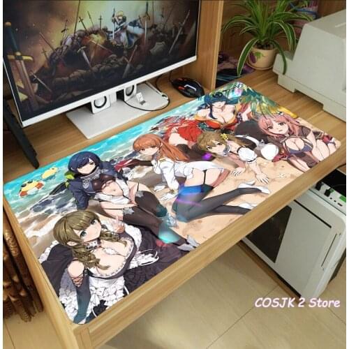 Anime Azur Lane HMS Sirius Mouse Pad Thicken Laptop Gaming Mice Mat Desk Keyboard Mat Anti-Slip Playmat Cosplay Decorate Gifts