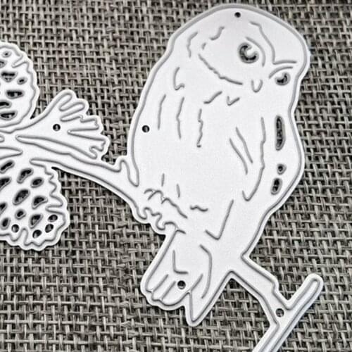 Owl Leaf Metal Cutting Dies Stencil DIY Scrapbooking Album Paper Card Template Mold Embossing Decoration