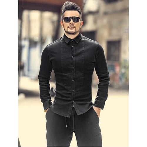 Мужские джинсовые рубашки MIXLIMITED China At AliExpress