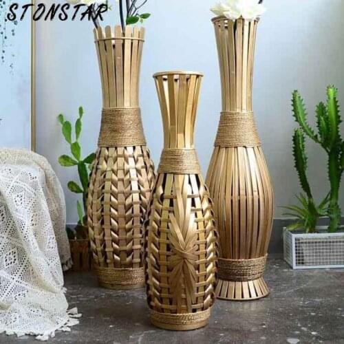 Floor Vase Large Home Decor Big Bamboo Floor Flower Vase Living Room Home Decoration Art Vase Decoration Home
